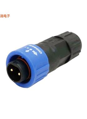 22002131-01 -原装[CONN PLUG MALE 2POS SOLDER CUP插头，公引脚