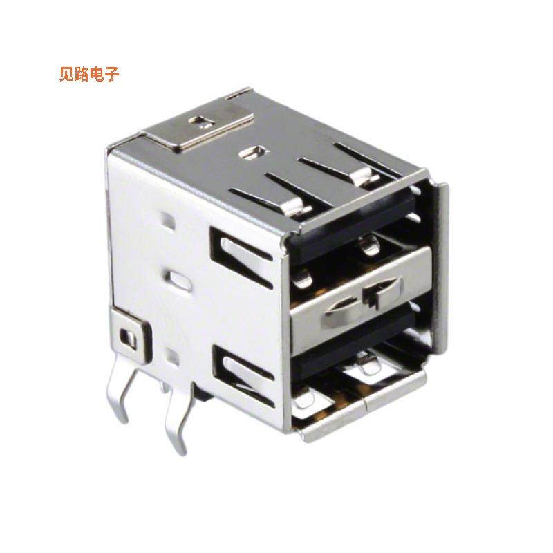 1002-004-01010 -[全新CONN RCPT USB2.0 TYPEA STACK R/A]