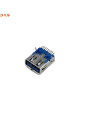 AUSB3-AFN-HSR2 -[全新CONN RCPT USB3.2 TYPEA 9POS R/A]