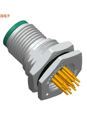 M12A-12PMMP-SF8001 -[全新CONN PLUG MALE 12POS GOLD SOLDER]