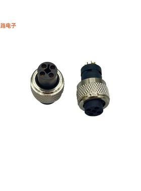 858-T04-203RLU4 -[全新IP67 FEMALE M12 CABLE MOUNT 4 PO]
