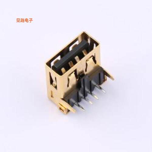GT-2A001F-CGNG1 -原装[外壳镀金3u，黑色胶芯，无边弯角USB