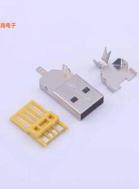 917-701A108DM0400 -原装[大电流 铁壳PBT黄色OD4.0USB