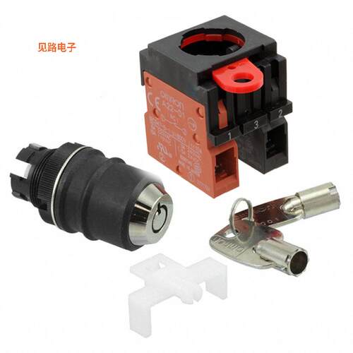 A22TK-2LR-11-K04 -[全新SWITCH KEYLCK 2POS DPST 10A 110V]