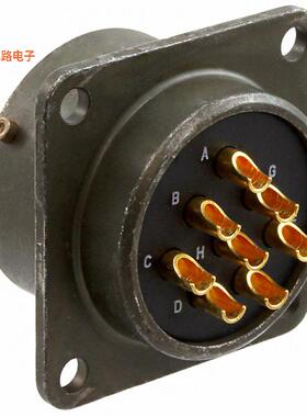 PT02E-16-8P -[全新CONN RCPT MALE 8P GOLD SLDR CUP]