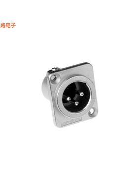 AC3MDZ -原装[CONN RCPT MALE XLR 3P SOLDER CUP插座，公形引脚