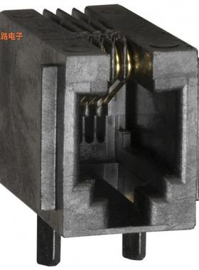 68897-001LF -原装[CONN MOD JACK 4P4C R/A UNSHLD插孔