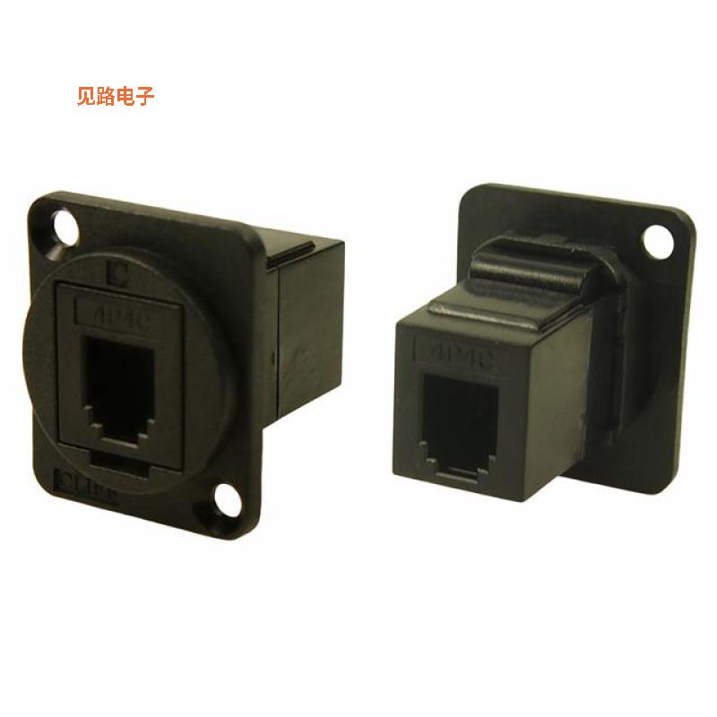 CP30228 -原装[FT 4P4C 7.8MM CSK BLACK插头，4p4c（RJ9，R