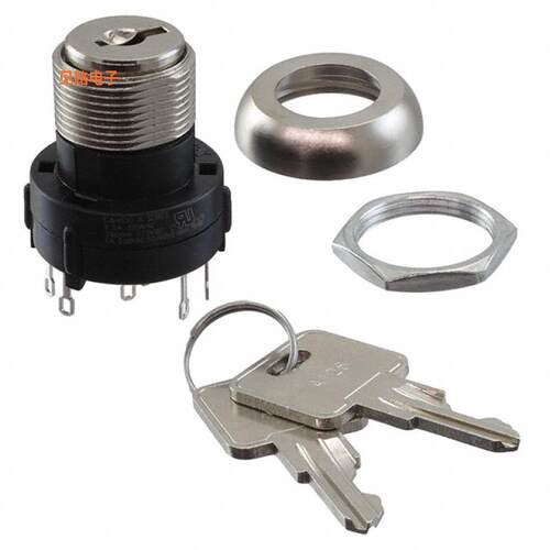 A314132A1NZRQ -[全新SWITCH KEYLK 2POS 3PDT 2.5A 125V]