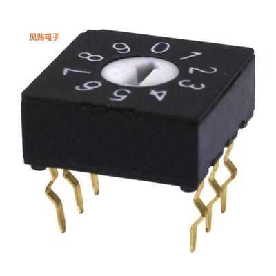 RDS-10S-1055-D -[全新SWITCH ROTARY DIP BCD 0.025A 24V]