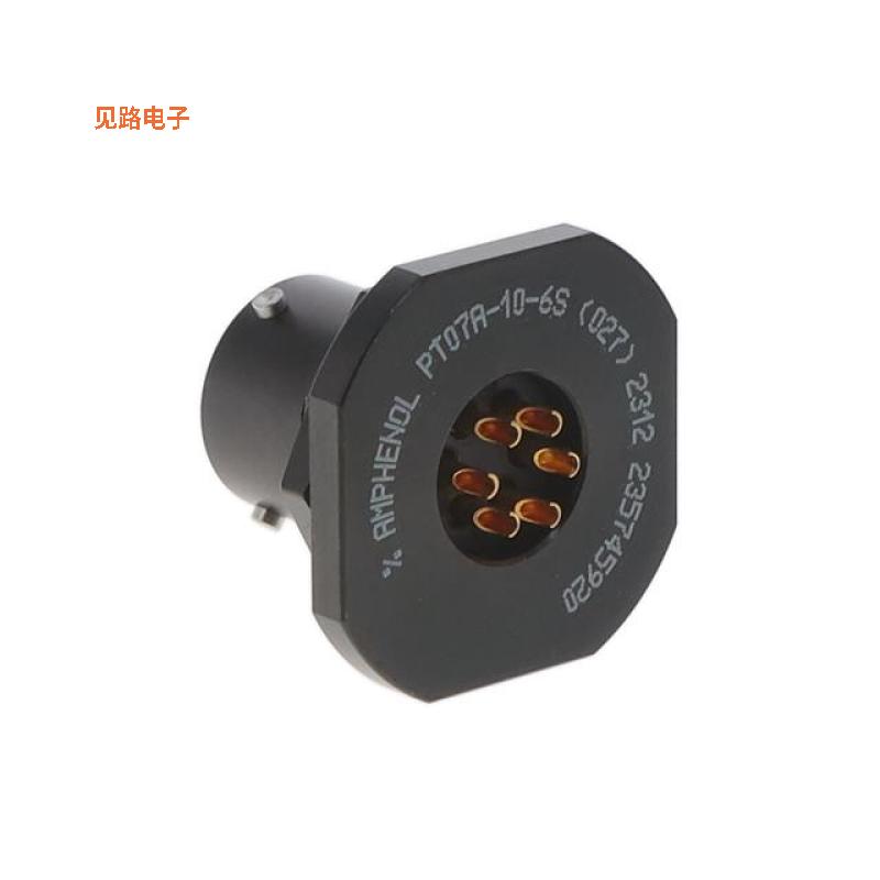 PT07A-10-6S(027) -原装[PT 6C 6#20 SKT RECP插座，母型插口