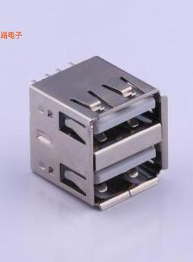 U-USBAS04P-F200 -原装[双层 白胶芯 无弹片 (双胞胎)USB