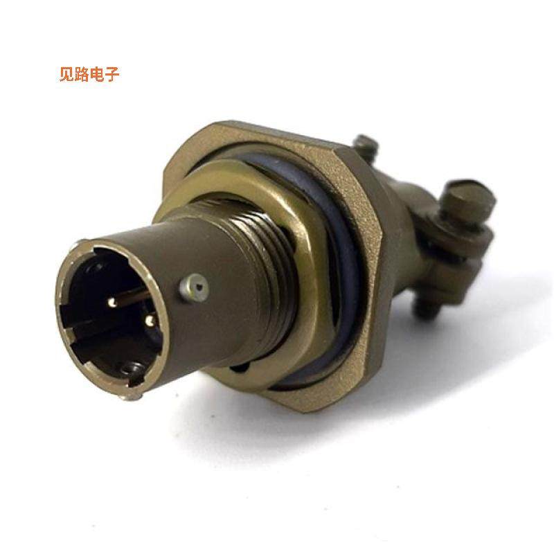 MSW07A8-2P-SR -[全新JAM NUT RECEPTACLE, WITH STRAIN]