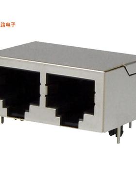 GSGX-NS-2-88 -原装[CONN MOD JACK 8P8C R/A GANG X2插孔