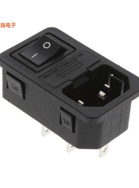 IEC-GS-1-100 -原装[PWR ENT MOD RCPT IEC320-C14 PNLIE