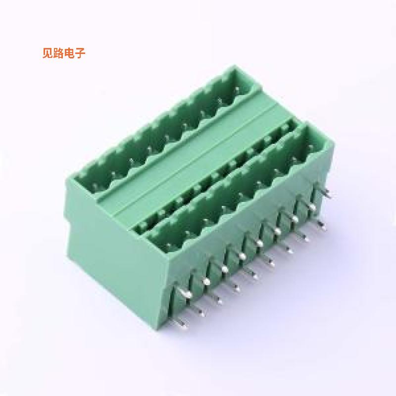 KF2EDGRH-5.0-2*9P -[原装插拔式接线弯插,P=5mm