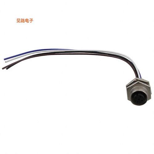 M12A-04PFFC-SH8B15 -[全新CONN RCPT FMAL 4P WIR LEAD 0.49']