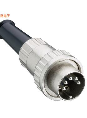 0132 08-1 -原装[DIN PLUG STRAIGHT BAYONETLOCK 8P插头，公引脚