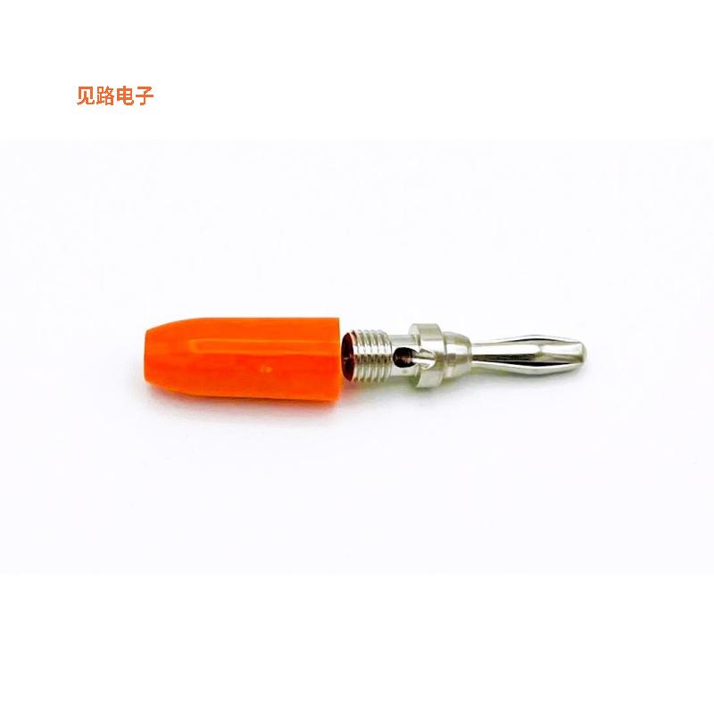 9202ORN -原装[CONN BANANA PLUG SLDRLESS ORANGE香蕉插头