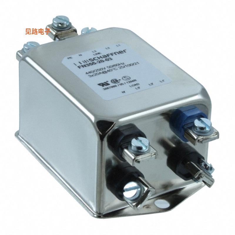 FN355-20-03 -正品[LINE FILTER 20A CHASSIS MOUNT三相（星接）