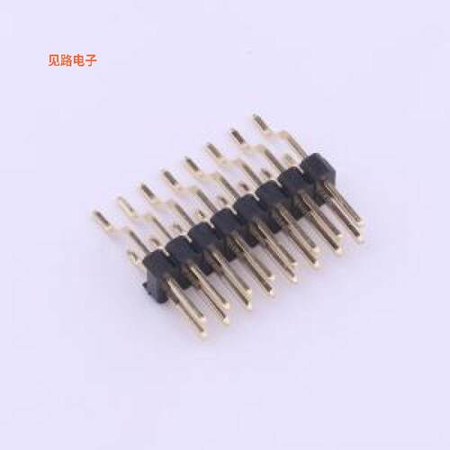 X6521WRS-2x08E-C60D87 -[原装排针SMD,P=2.54mm,卧贴