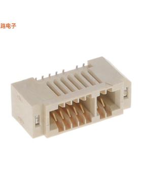 MECF-08-02-L-DV-WT -[全新CONN EDGE DUAL FMALE 16POS 0.05]