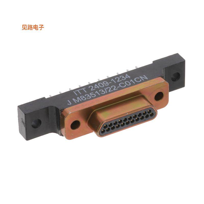 M83513/22-C01CN -[全新CONN MICRO-D PLG 21P PNL MT SLDR]