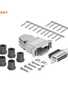 DCT-15FM-KIT -原装[CONN D-SUB RCPT 15POS CRIMPD-Sub