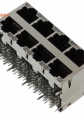 0879-2C4R-54 -原装[CONN JACK 8PORT PCBRJ45