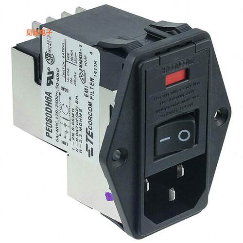 4-6609929-8 -原装[PWR ENT MOD RCPT IEC320-C14 PNLIEC