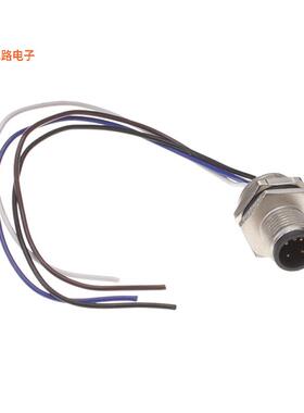 M12A-04PMMC-SH8C15 -[全新CONN PLUG MALE 4P WIR LEAD 0.49']