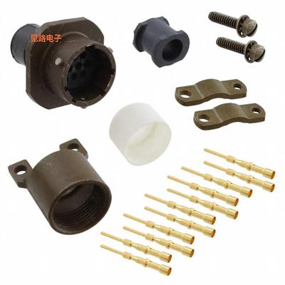 MS3121F12-10P -[全新CONN RCPT 10POS CBL MNT W/PINS]