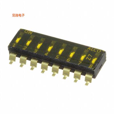 EDS08SGRSTR04Q -原装[SWITCH SLIDE DIP SPST 0.025A 24VSPST
