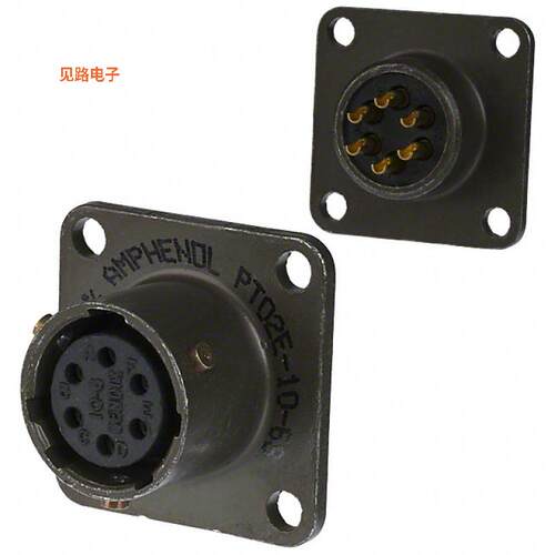 PT02A-10-6S(025) -[全新CONN RCPT FMALE 6P GOLD SLDR CUP]