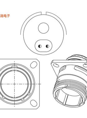 HV00RF19-59P -[全新ALUMINUM FLANGE MOUNT, PIN CONTA]