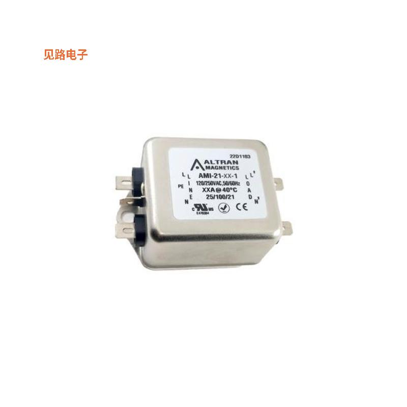 AMI-21-3-3 -原装[LINE FILTER 250VAC 3A CHASS MNT单相
