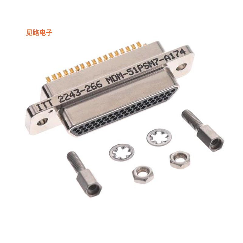 MDM-51PSM7-A174 -[全新CONN MICRO-D PLUG 51POS PNL MNT]