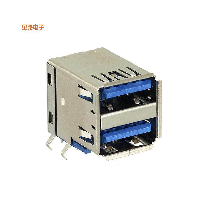 GSB4112312HR -[全新CONN RCPT USB3.1 TYPEA STACK R/A]