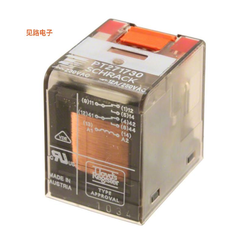PT581730 -原装[RELAY GEN PURPOSE 4PDT 6A 230V通孔