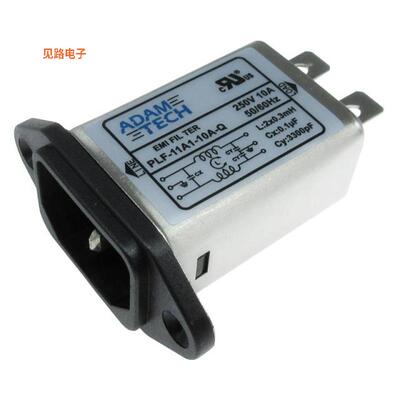PLF-11A1-10A-Q -原装[LINE FLTR 115/250VAC 10A PANEL单相