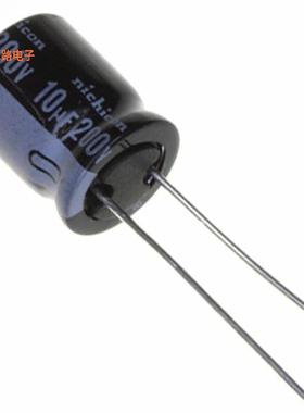 UVR2D100MPD -原装[CAP ALUM 10UF 20% 200V RADIAL TH10 F