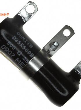 D25K500E -原装[ADJ PWR RES 500 OHM 25W CHAS MT500 Ohms