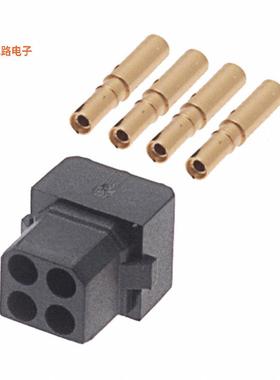 M80-8880405 -原装[CONN RCPT 4P CRIMP 24-28AWG GOLD插座