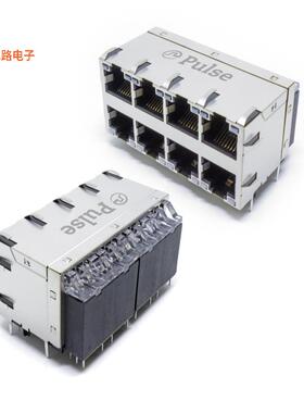 JXC0-0182NL -原装[CONN JACK 8PORT PCBRJ45