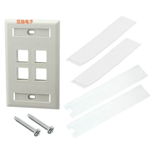 NK4FEIY -[全新FACEPLATE SNGL GANG 4PORT IVORY]