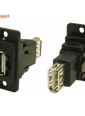 CP30708N -[全新DUALSLIM USB2.0 A-A BLACK PLASTI]