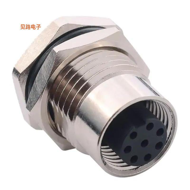 860-008-21SR004 -[全新M12 8P A-CODE FEMALE VERT PANEL]