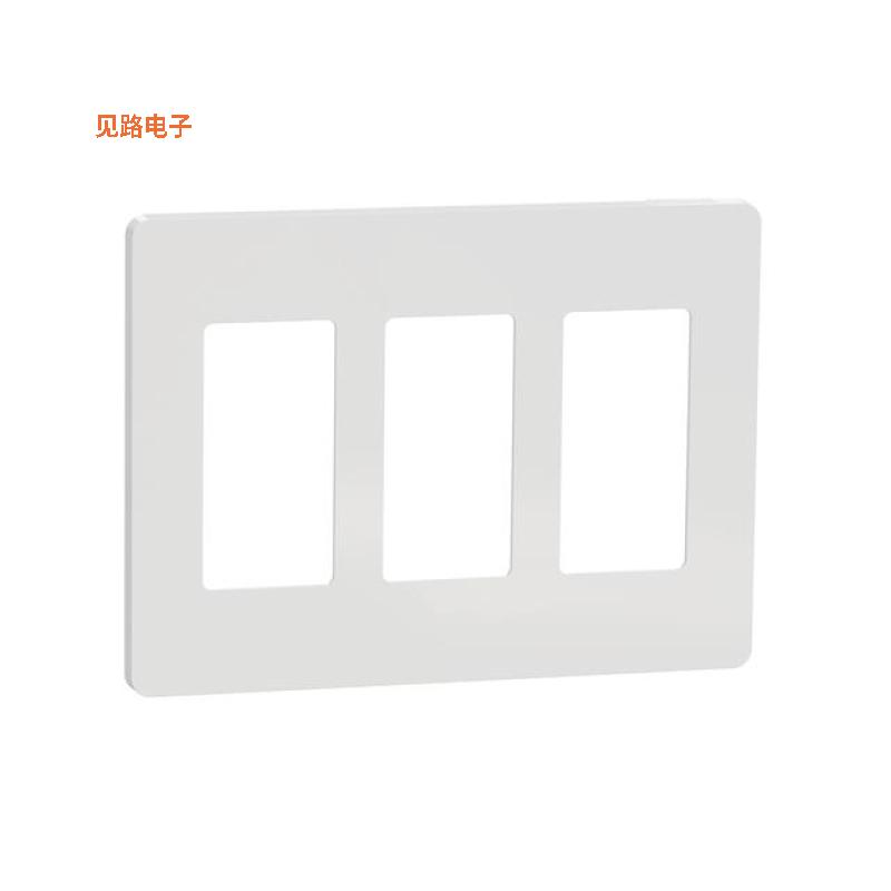 SQWP141003WH -[全新3 GANG SCREWLESS MATTE WALL PLAT]