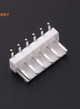 A396E1W1-2Y6P11 -[VH3.96 1x6P 弯插弯插,P=3.96mm线对板针座