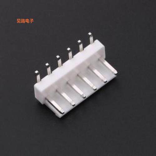 A396E1W1-2Y6P11 -[VH3.96 1x6P 弯插弯插,P=3.96mm线对板针座